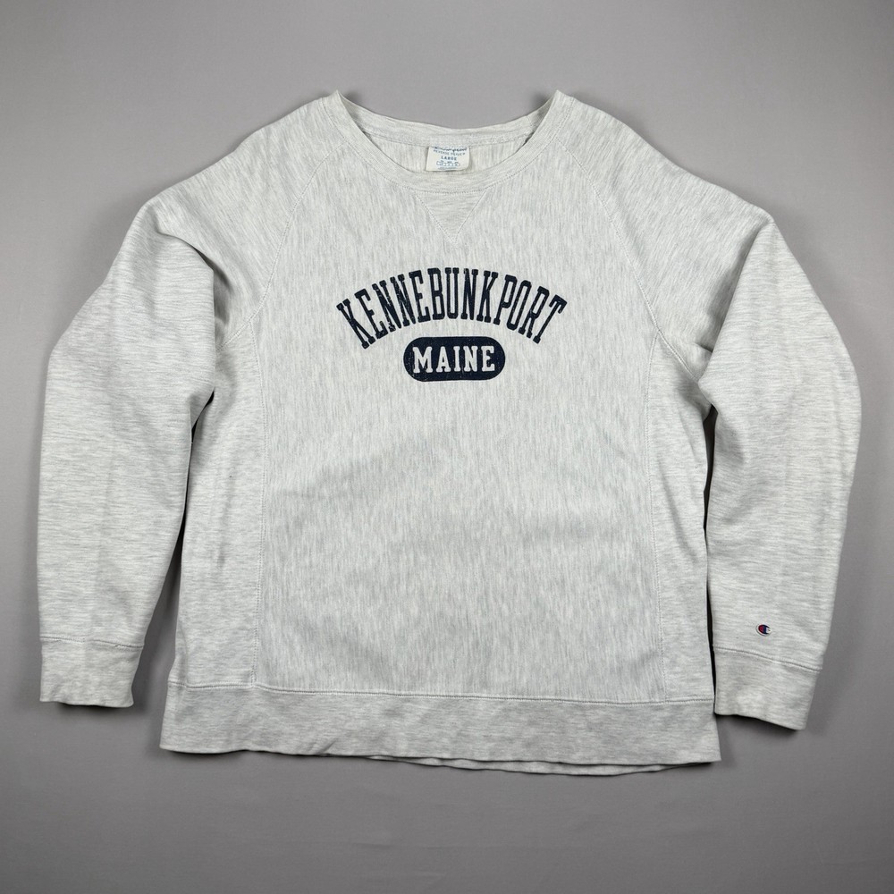 Champion Reverse Weave Kennebunkport Maine Crewneck Sweatshirt Women's L