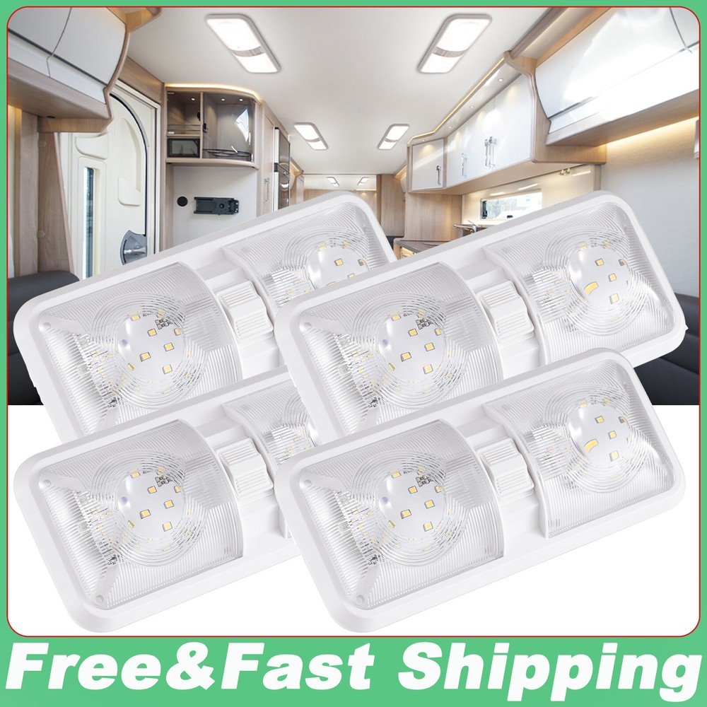 12V LED RV Ceiling Dome Light RV Interior Lighting for Trailer Camper Truck Boat