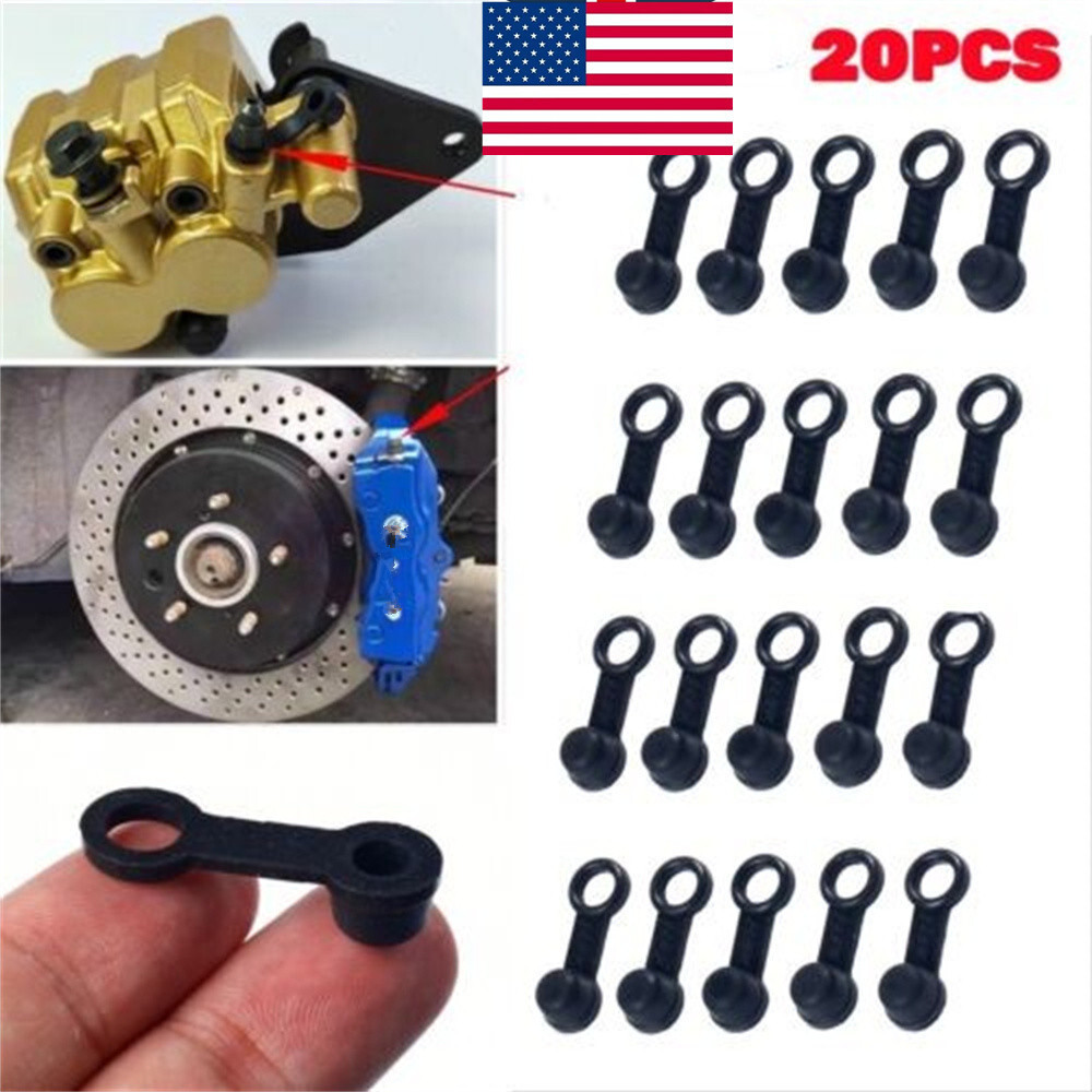 20PCS Brake Bleeder Screw Caps Grease Zerk Fitting Caps Rubber Dust Cover NEW US