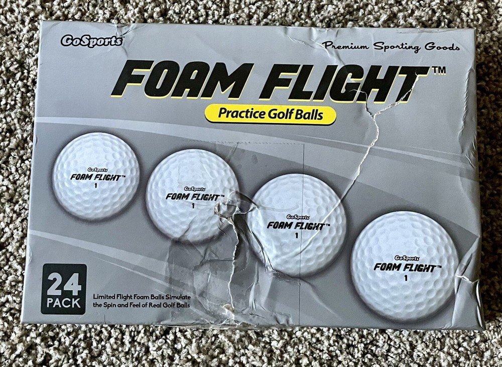 Foam Flight Practice Golf Balls - Pack of 24 Limited Flight Training Balls