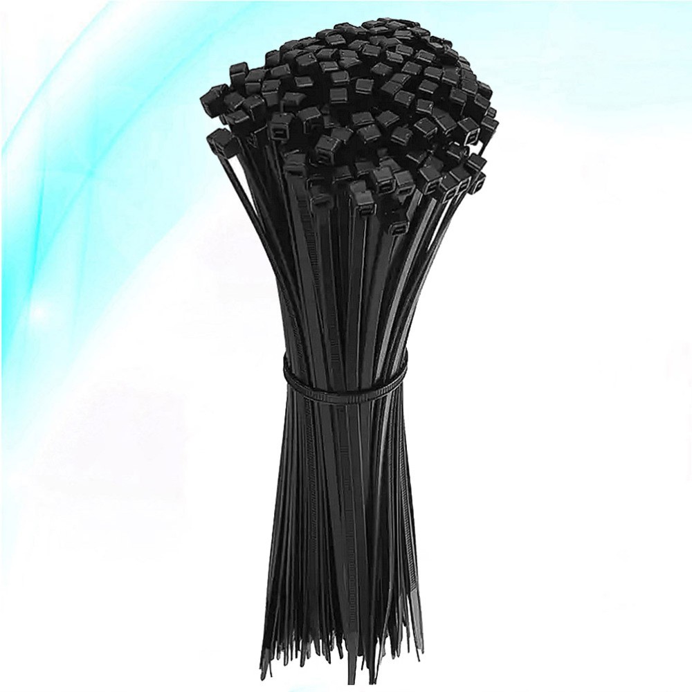 1000pcs 3x200mm Self-Locking Nylon Cable Zip Ties for Wire Management