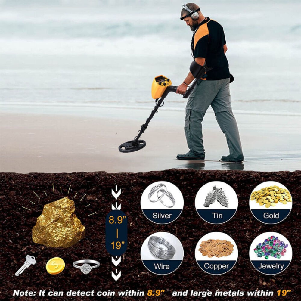 Deep Underground Metal Detector Professional Gold Coins Hunt Treasure Waterpro ↑