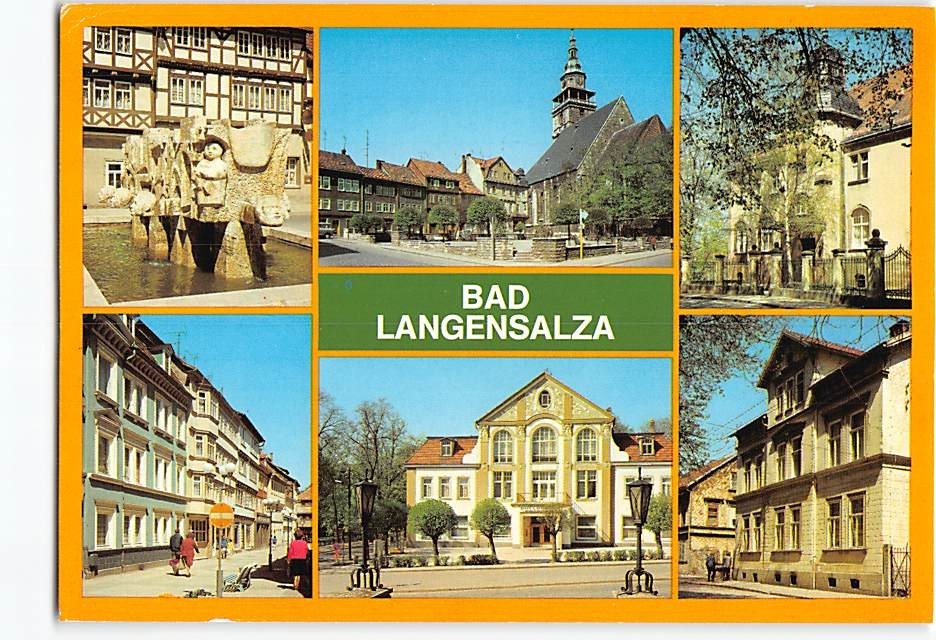 Postcard Scenes & Views Bad Langensalza Germany