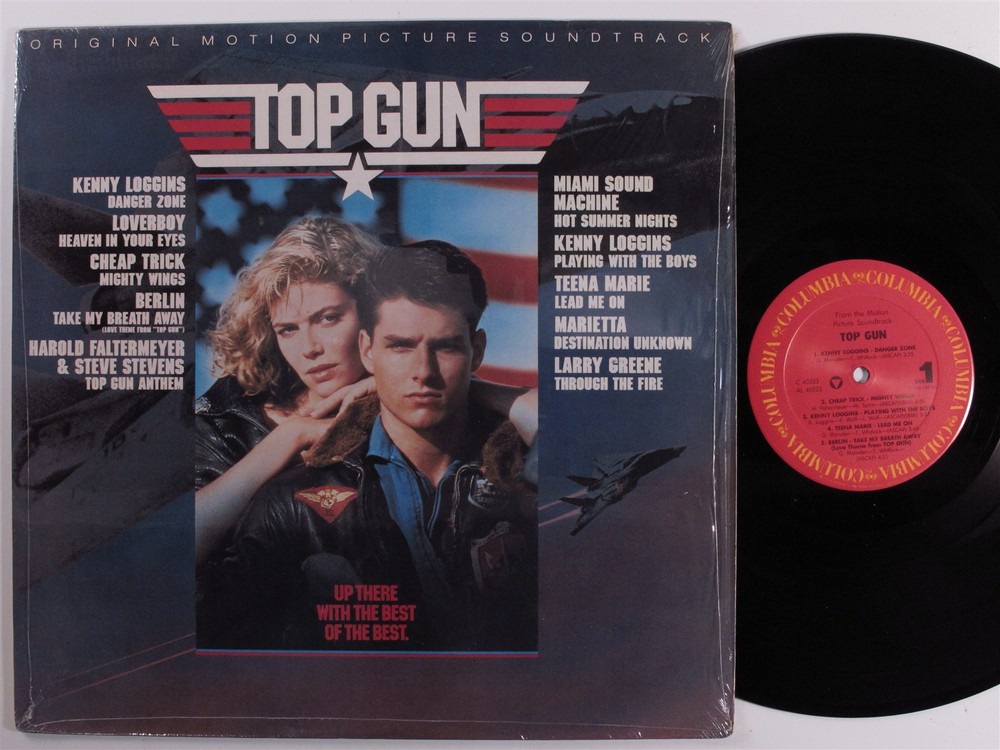 TOP GUN OST Various Artists COLUMBIA LP NM SHRINK d