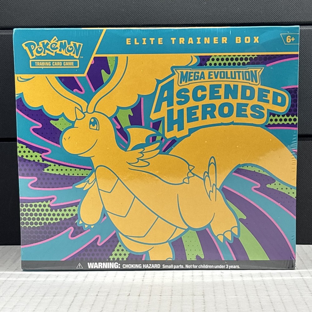 Pokémon Mega Evolution Ascended Heroes Elite Trainer Box ETB New Sealed 9 Packs