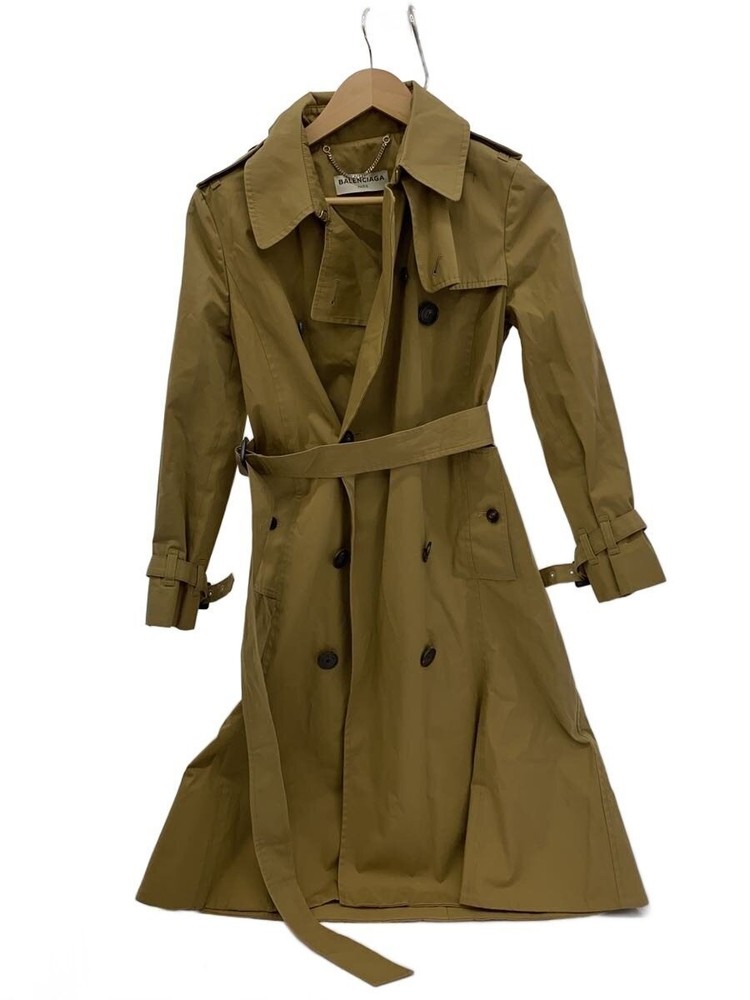 Balenciaga 16/Trench Coat/34/Cotton/Beg/Plain/457595 Ttb01 10501