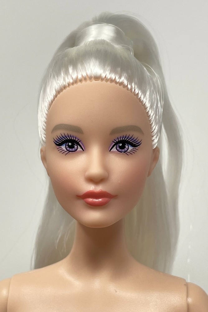 Barbie Model Muse Articulated Body NUDE Doll Long Platinum Blonde Hair Karl Face