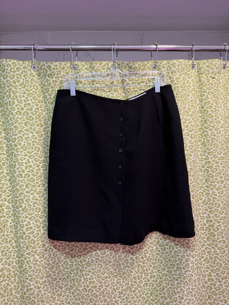 Vintage Jones New York Button Front Mini Skirt