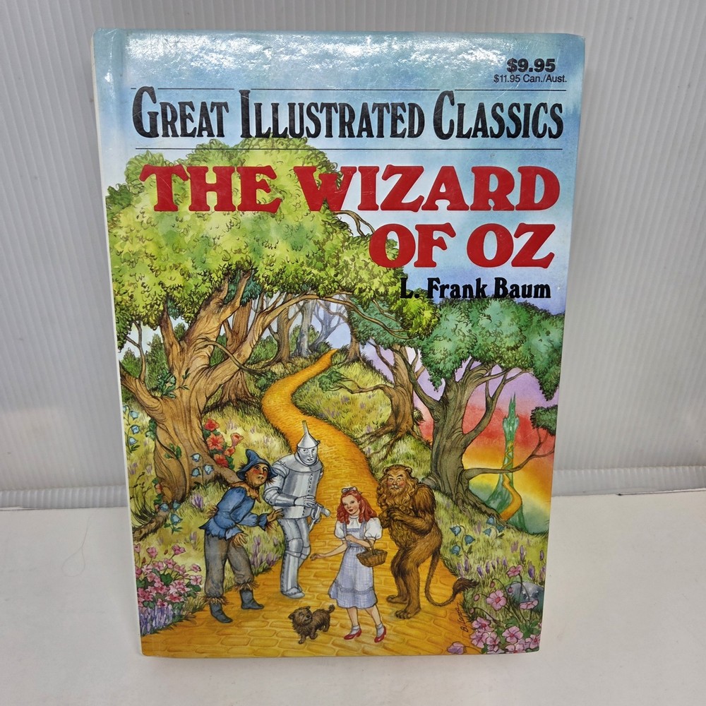Great Illustrated Classics The Wizard of Oz by Baum Children Kids Book HC Vtg