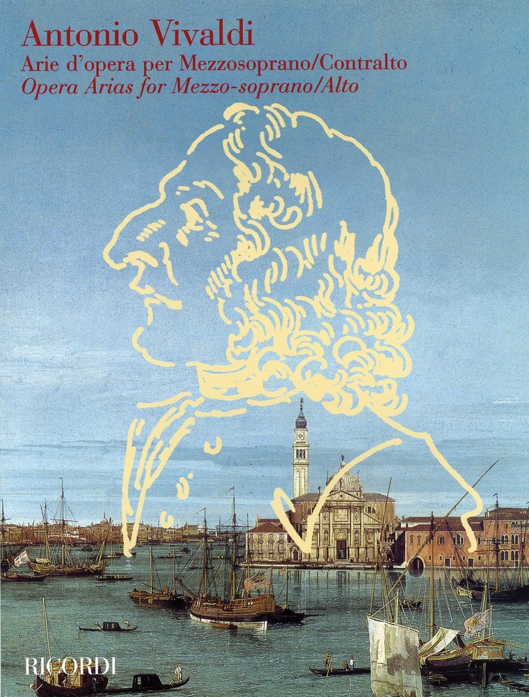 Antonio Vivaldi Opera Arias for Mezzo-Soprano Alto & Piano Sheet Music Book