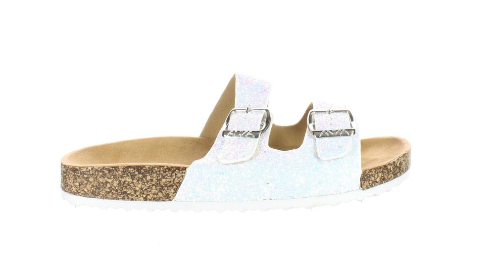 ANNA Womens Glory White Sandals Size 7 Comfortable Stylish