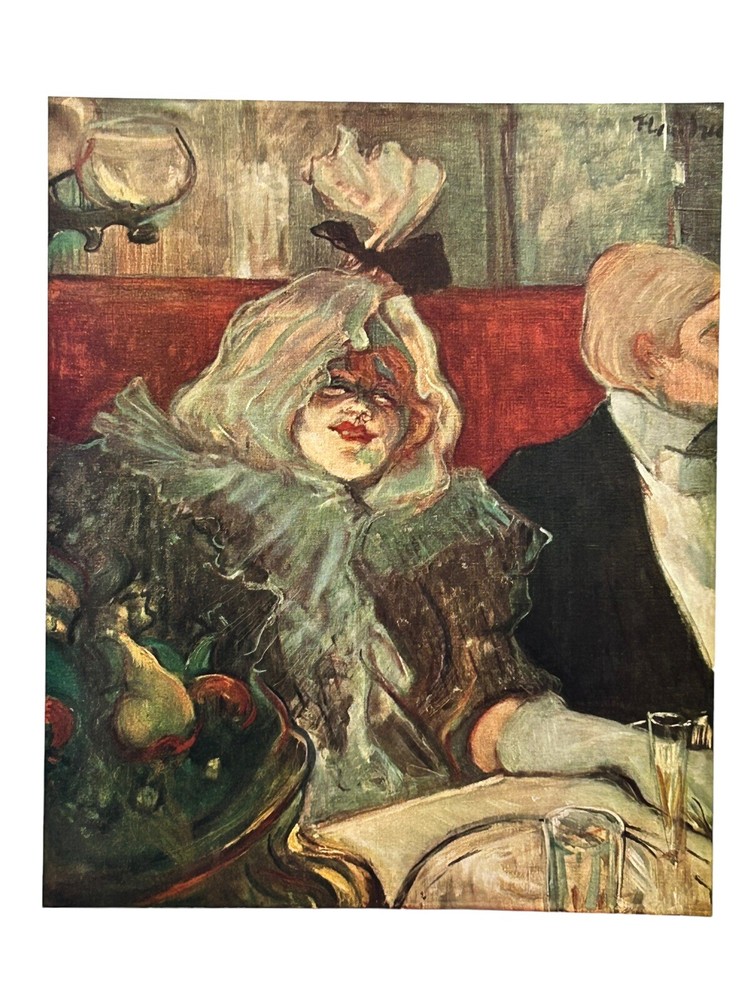 Vintage Toulouse-Lautrec Art Print Private Room At The Rat Mort 1899 France