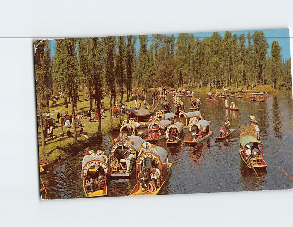 Postcard The Xochimilco Lake Mexico
