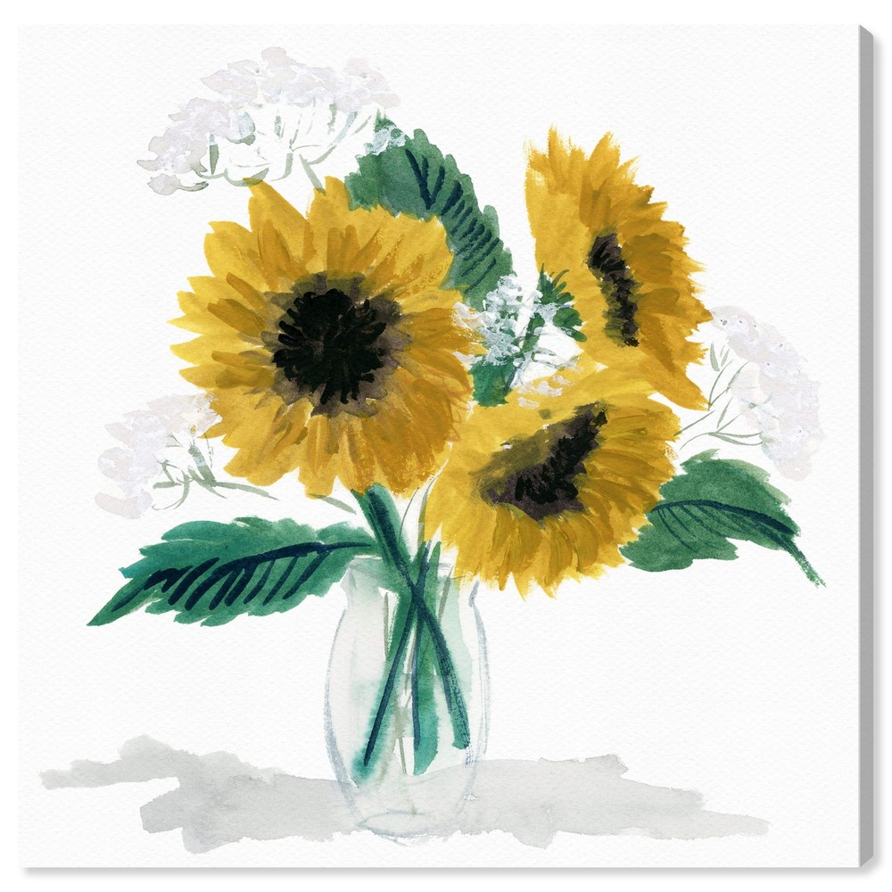 Oliver Gal Artist Co. Floral Wall Art Canvas Prints Sunflowers for Elegant Home Decor