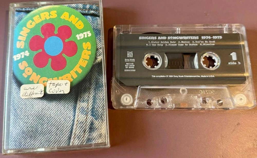 Various - Singer and Songwriters 1974-1975 Cassette Tape VG+ C13