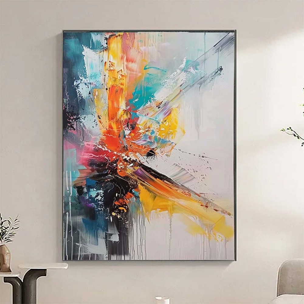 Original Pure hand painted Oil Painting Abstract Modern Decoration Room #031