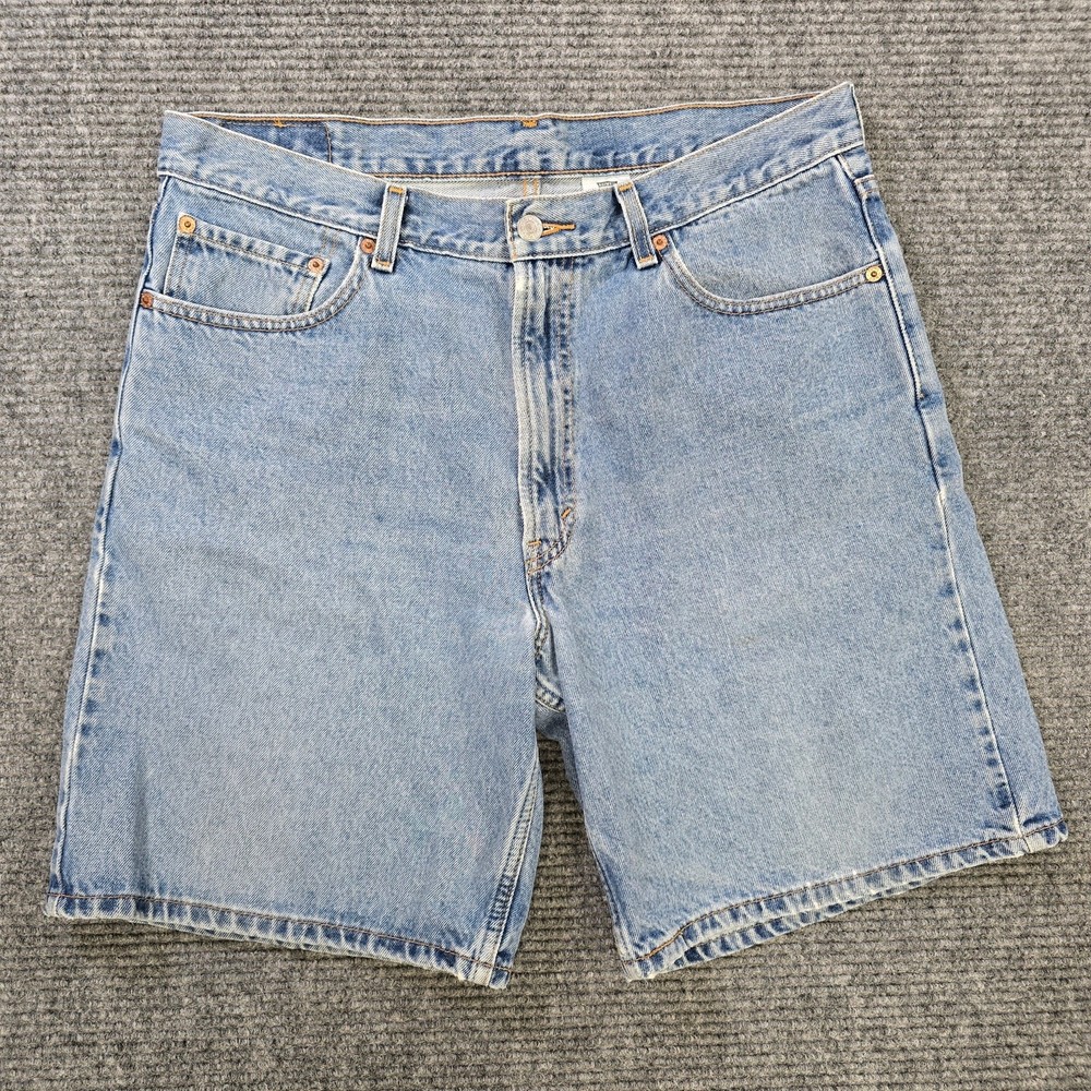 Levi's 550 Shorts Mens 36 Blue Light Wash Relaxed Fit Denim Classic