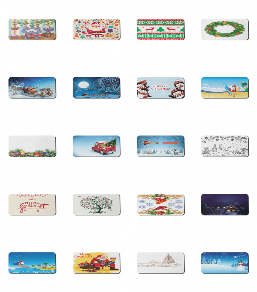 Ambesonne Christmas Theme Rectangle Non-Slip Mousepad, 35