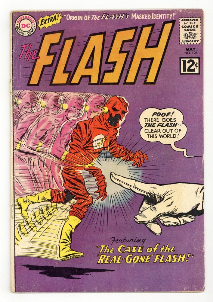 Flash #128 GD 2.0 1962 1st app. and origin Abra Kadabra-image