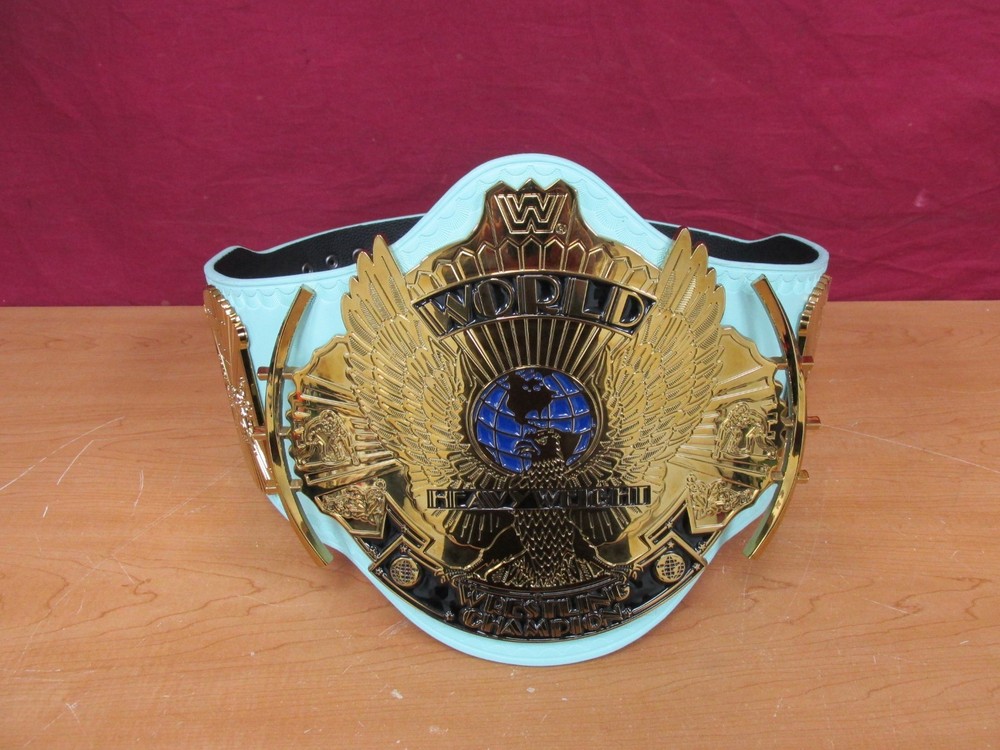 WWE Shop Light Blue WWE Winged Eagle Championship Official Replica Title Belt