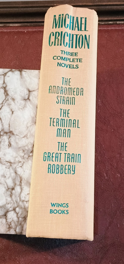 Hardcover Michael Crichton Andromeda Terminal Great Train Robbery 3-in-1