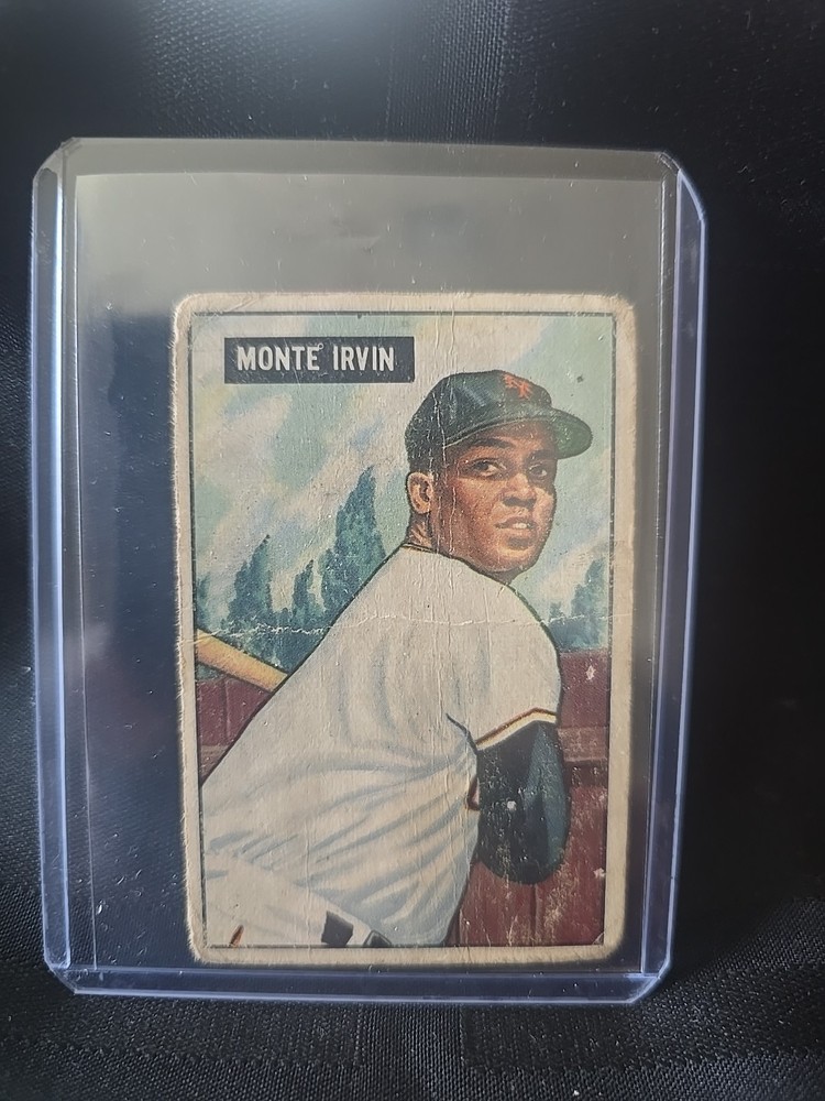 1951 Bowman #198 Monte Irvin RC LOW GRADE (crease)