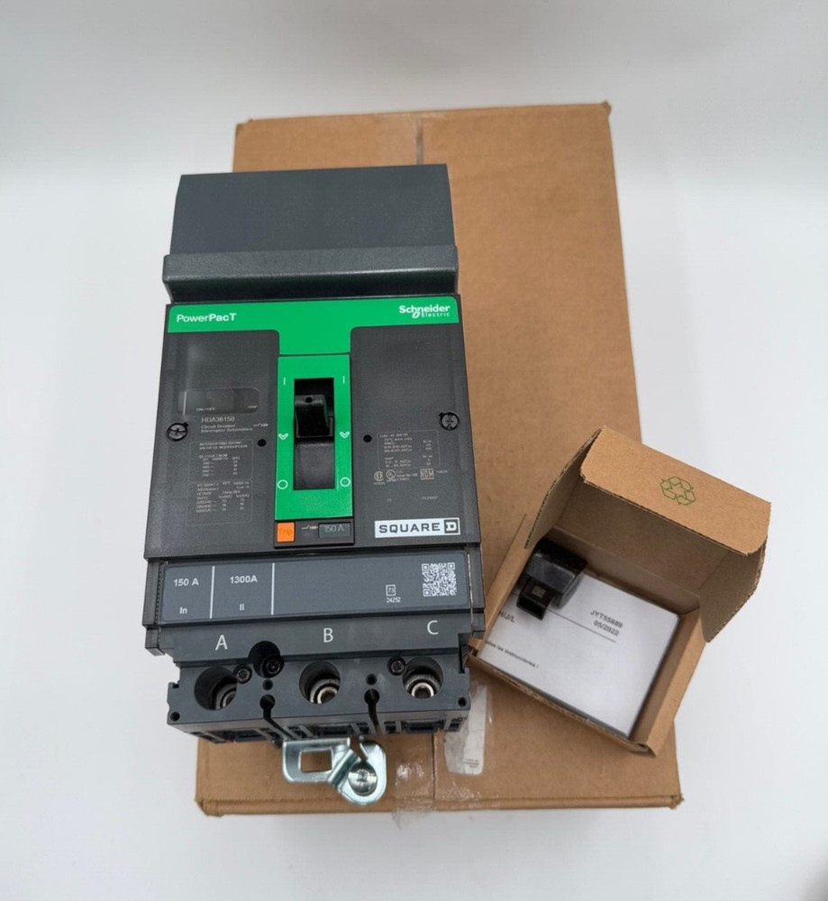 Square D HDA36150 I-Line Circuit Breaker 150A 3P 600V 3PH HDA 150 Amp 3 Pole New