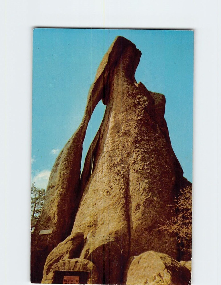 Postcard Needle's Eye on Needles Highway Black Hills South Dakota USA