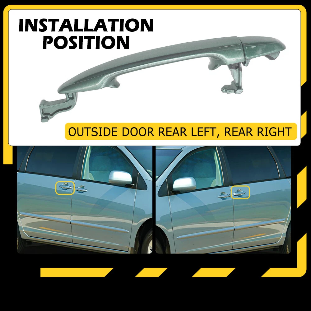 Rear Sliding Door Handle Passenger or Driver Side GN For Toyota Sienna 2004-2010