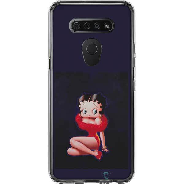 Betty Boop LG K51/Q51 Clear Case - Betty Boop Red Dress