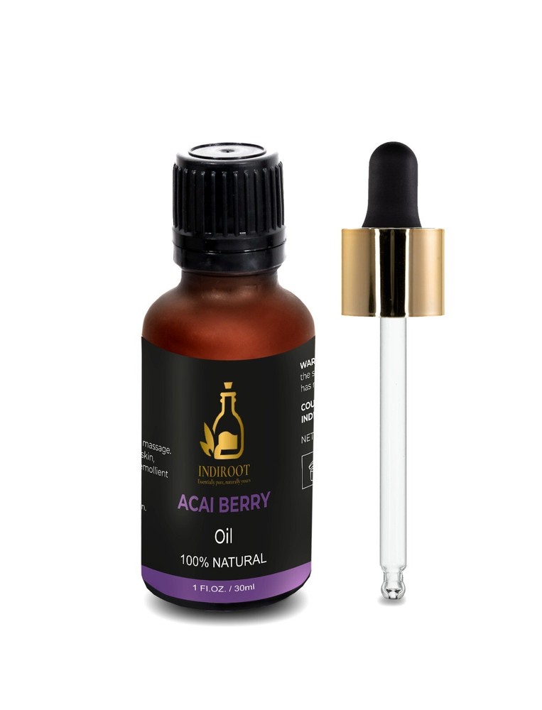 Pure Natural Acai Berry Oil for Skin Hair & Massage 30ml-image