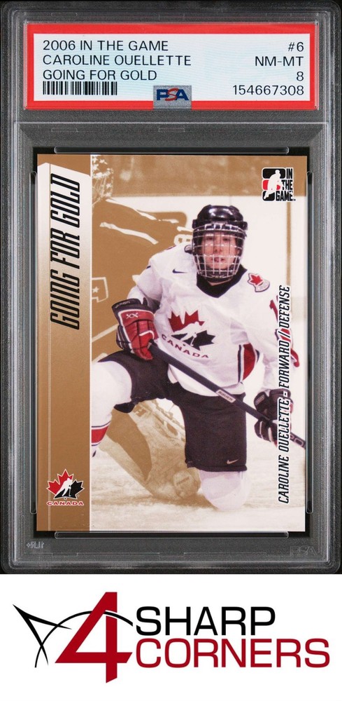 2006 In The Game Going For Gold #6 Caroline Ouellette Rc Hof Psa 84SC is the hobby's first consignment choice on eBay!