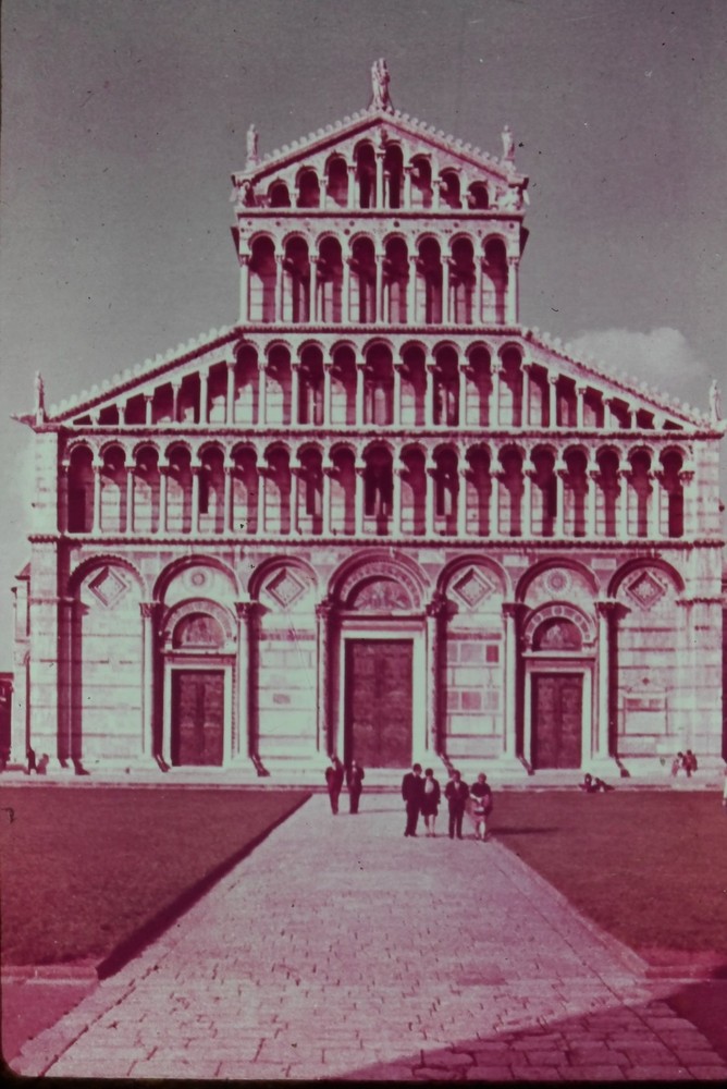 c1960's 35mm Slide Film, Pisa Cathedral Duomo di Italy Architecture Marble Stone