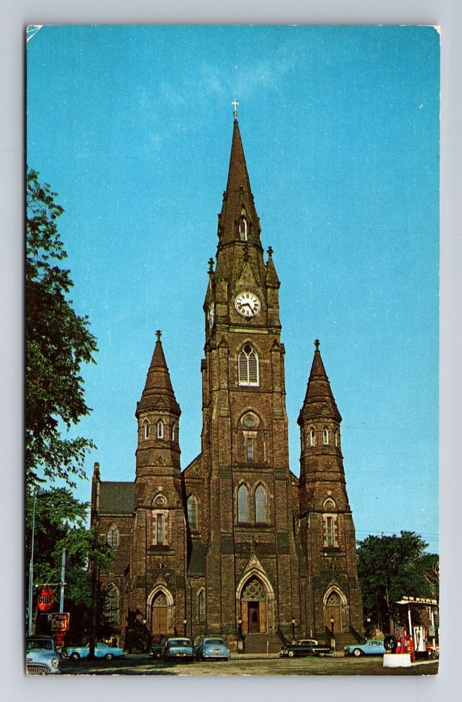 Erie PA-Pennsylvania, St Peter's Cathedral, Religion, Vintage Souvenir Postcard