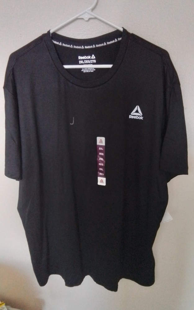 Reebok Men's Delta Core Active Short Sleeve T-Shirt 2XL Black