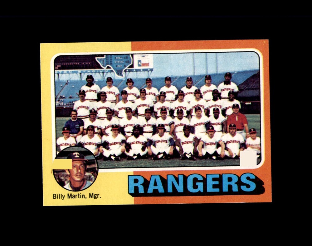 1975 Topps #511 Billy Martin Texas Rangers Manager NM Condition