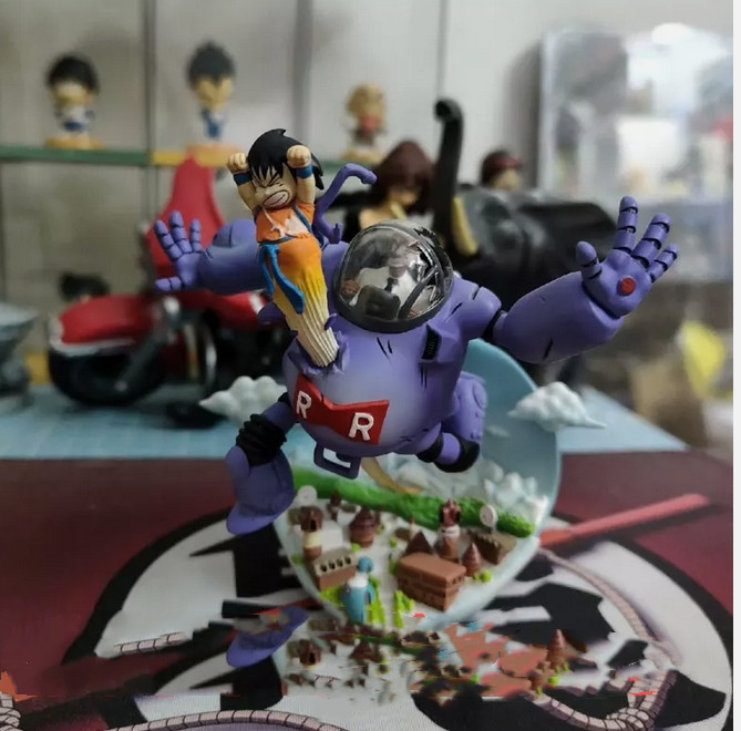 Tori Studio Dragon Ball Goku Model Resin Red Ribbon Army Black Statue In Stock