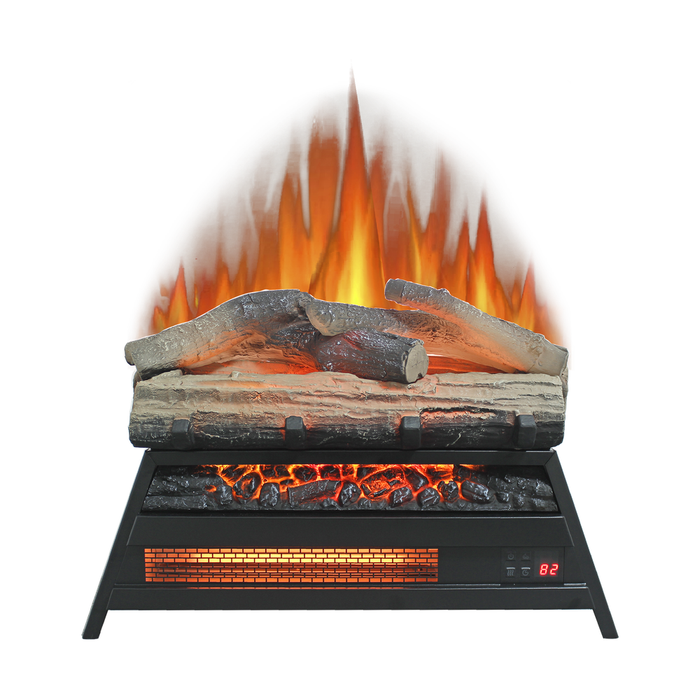 23'' Electric Fireplace 3D Log Set Insert Infrared Fireplace Heater for IndoormG