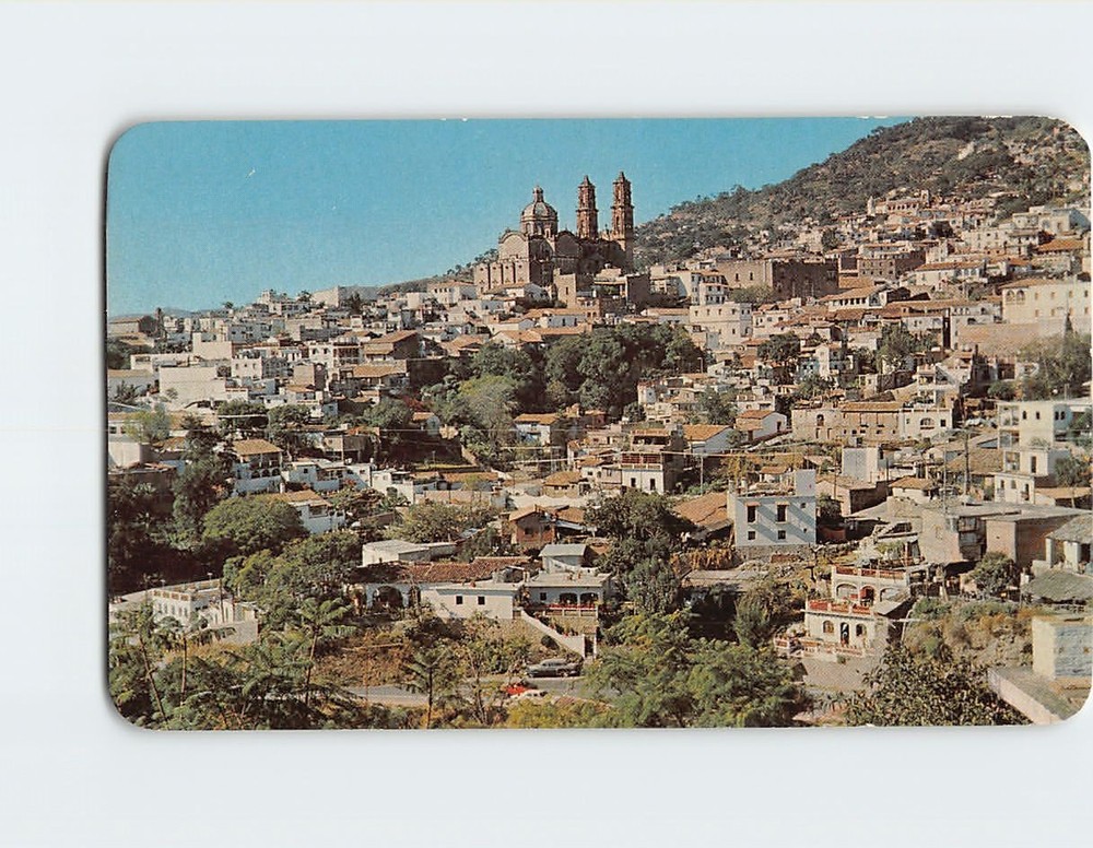 Postcard Panoramic view from the Posada La Mision Hot. Taxco Mexico