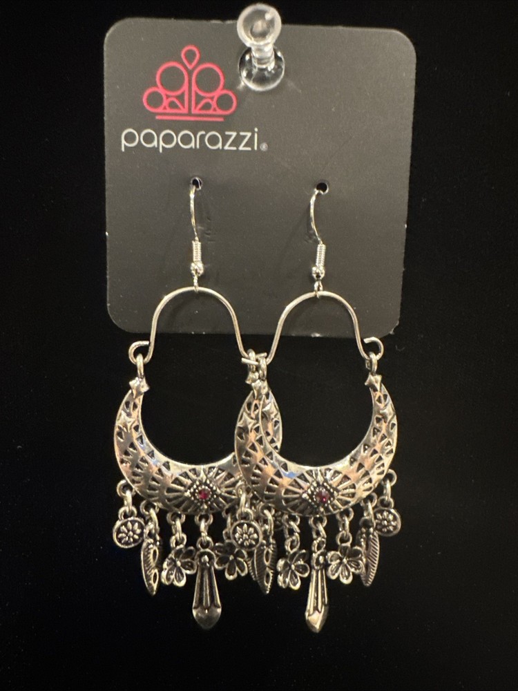 Paparazzi NATURE ESCAPE red earrings