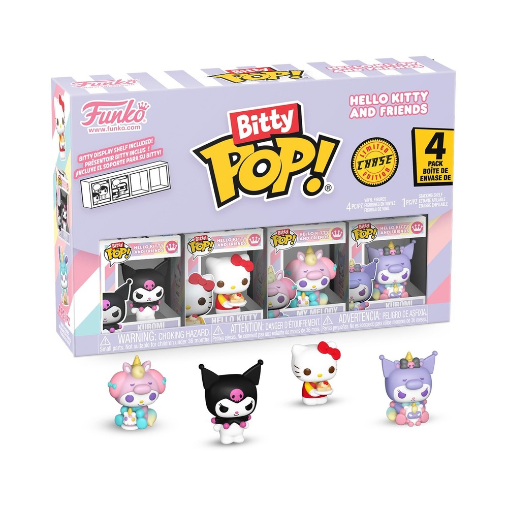 Funko Bitty Pop! Hello Kitty - Kuromi - 4 Pack - 1/6 Odds for Rare Chase Variant