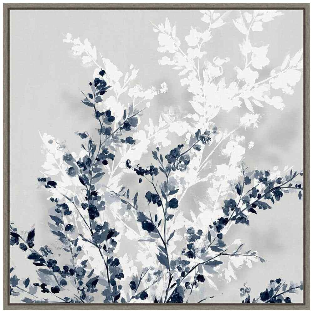 22 Inch Blue Spring II Framed Easter Holiday Canvas Wall Art Décor for Festive Springtime Home Decoration