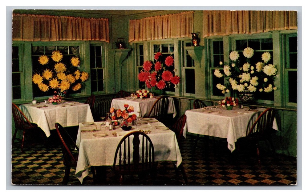 Santa Maria CA California Santa Maria Inn Dining Room Restaurant Hotel Postcard