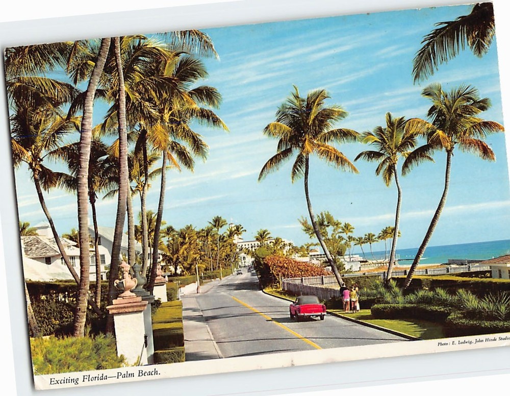 Postcard Palm Beach Florida USA