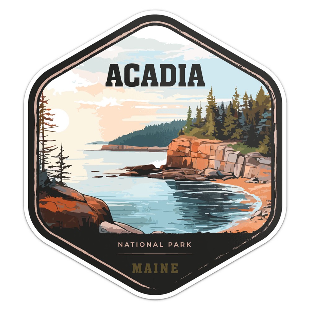 Acadia National Park Car Bumper Sticker Vinyl Decal-image