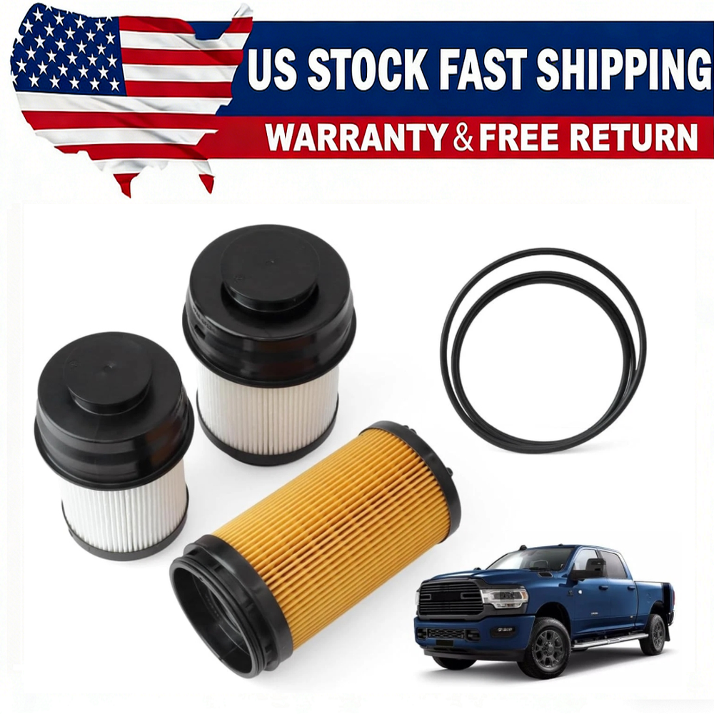 Fuel Oil Filter Kit Replacement for Ram 6.7L Diesel 2025 68677810AA 68677800AA