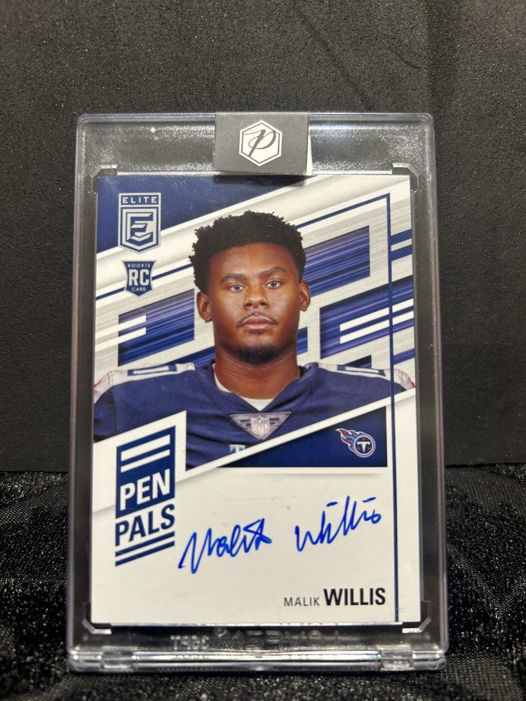 2022 Panini Donruss Elite - Pen Pals Malik Willis #PP-MW (AU, RC)