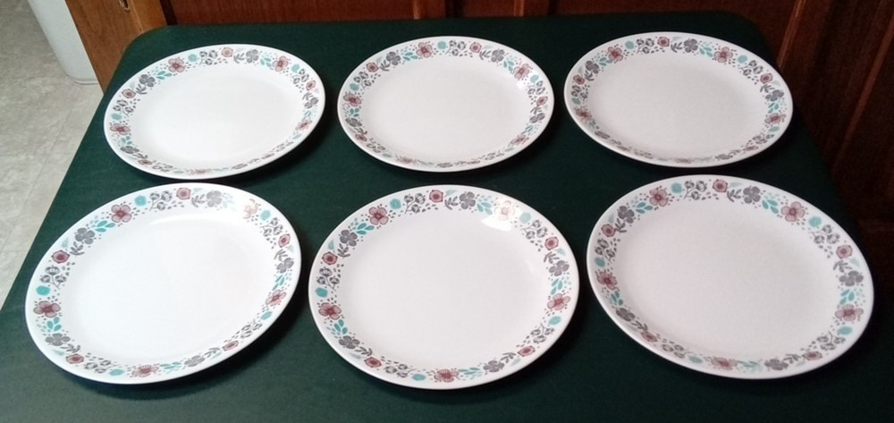 Corelle Nordic Bloom Dinner Plates 10.25