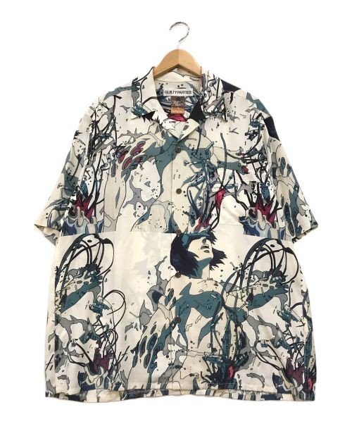 Wacko Maria Ghost In The Shell Hawaiian Shirt Size L Summer Style