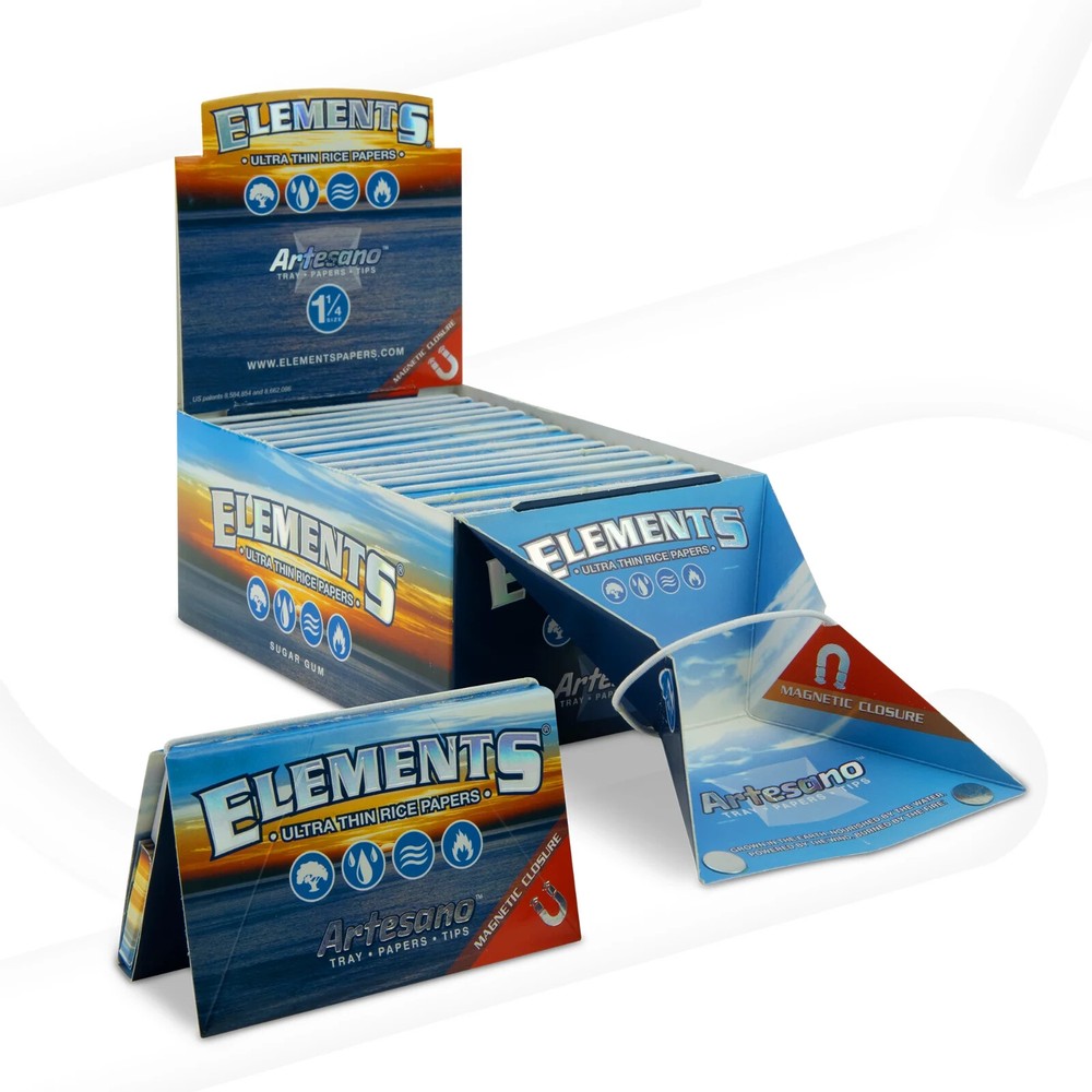ELEMENTS ARTESANO 1 1/4 Rolling Papers - 15 Packs per Display